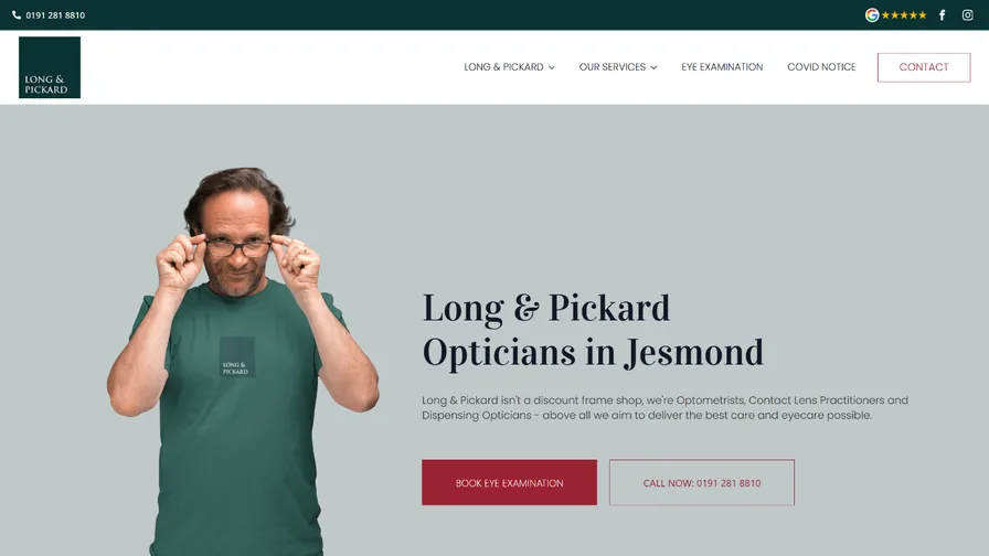 Long & Pickard website homepage